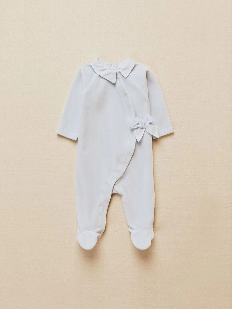 Pyjama manches longues essentials 'Zippy' Bleu clair