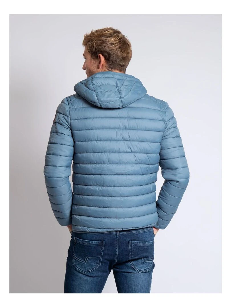 Doudoune légère capuche ZEGEL Bleu ardoise