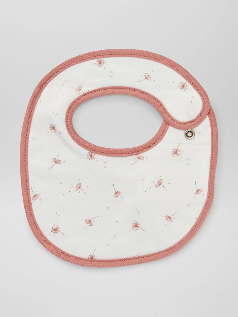 Lot de 3 bavoirs en jersey Rose