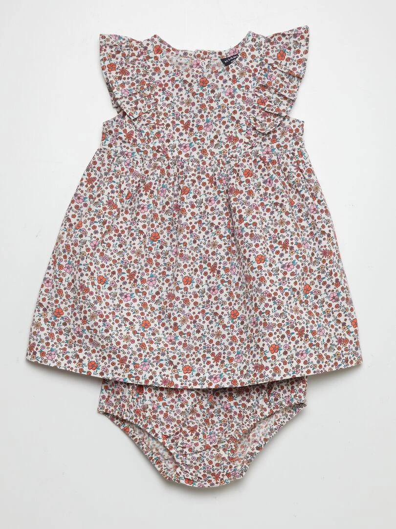 Ensemble robe + bloomer Blanc
