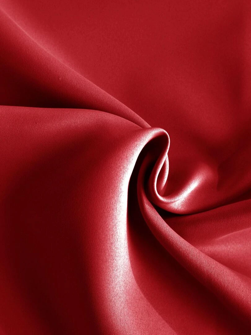 Rideau occultant uni M1 non feu   Rouge