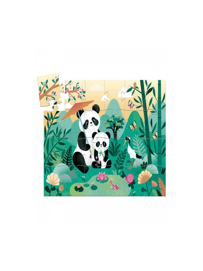 Puzzle Silhouette 24 Pieces Leo Le Panda N/A