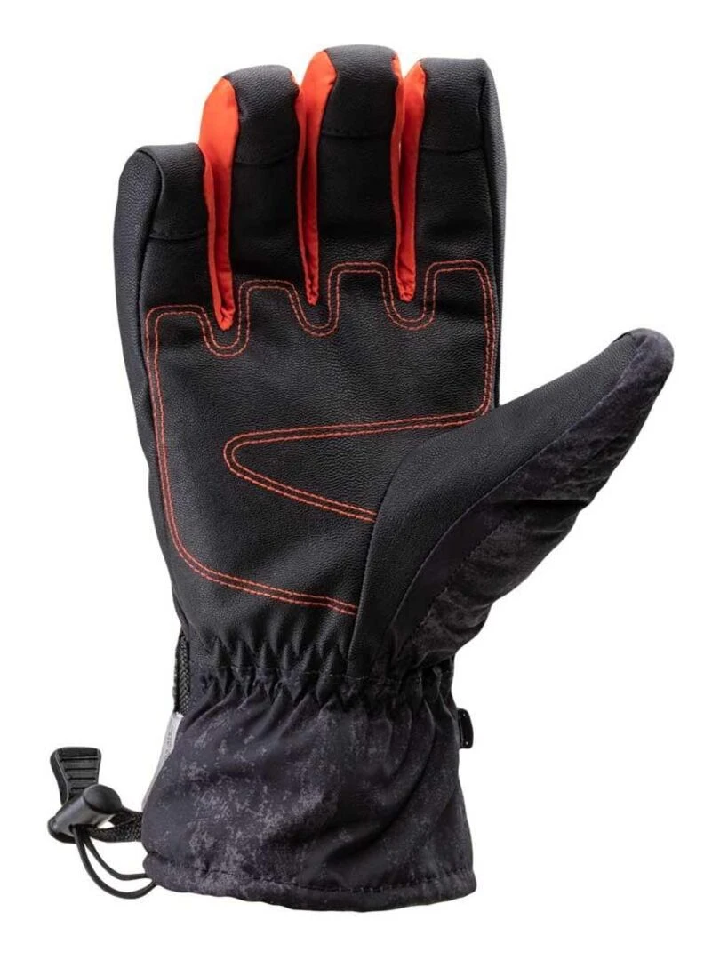 Iguana Gants de ski KAITO Noir Rouge Noir