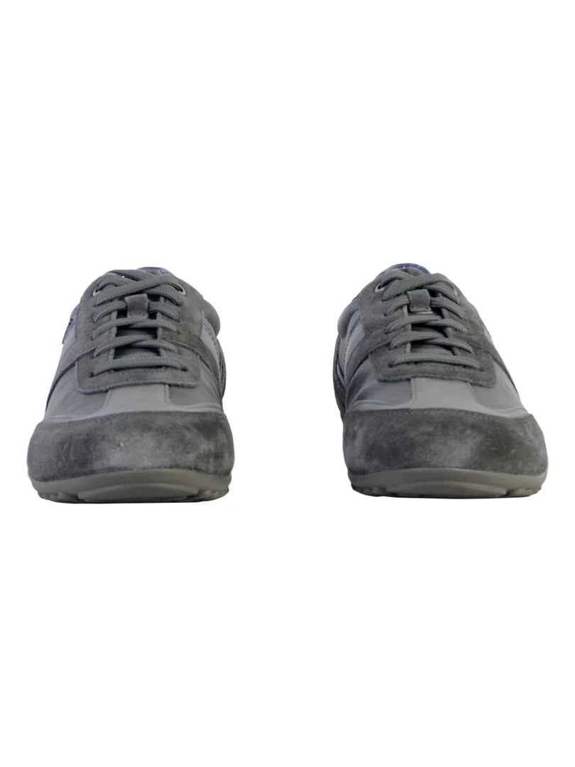 Basket Cuir Geox Wells   Gris