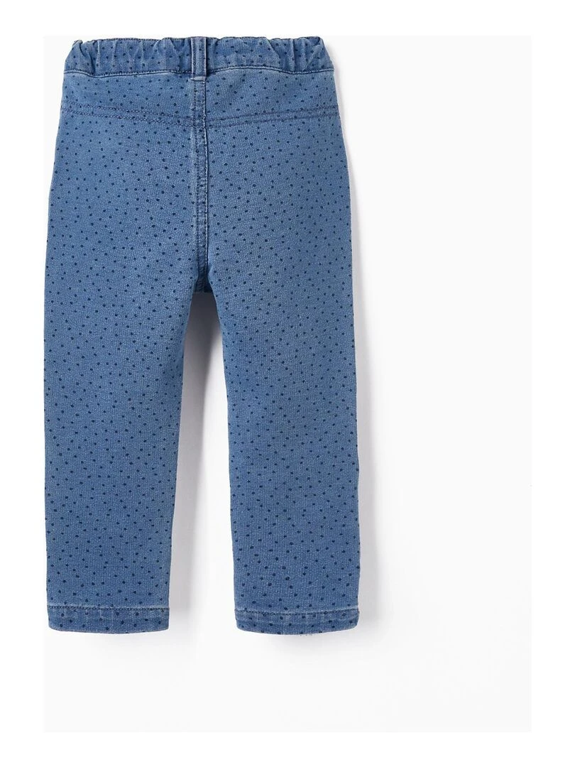 Legging en Jean à Pois Bébé Fille GREAT GOALS GREAT WORLD Bleu