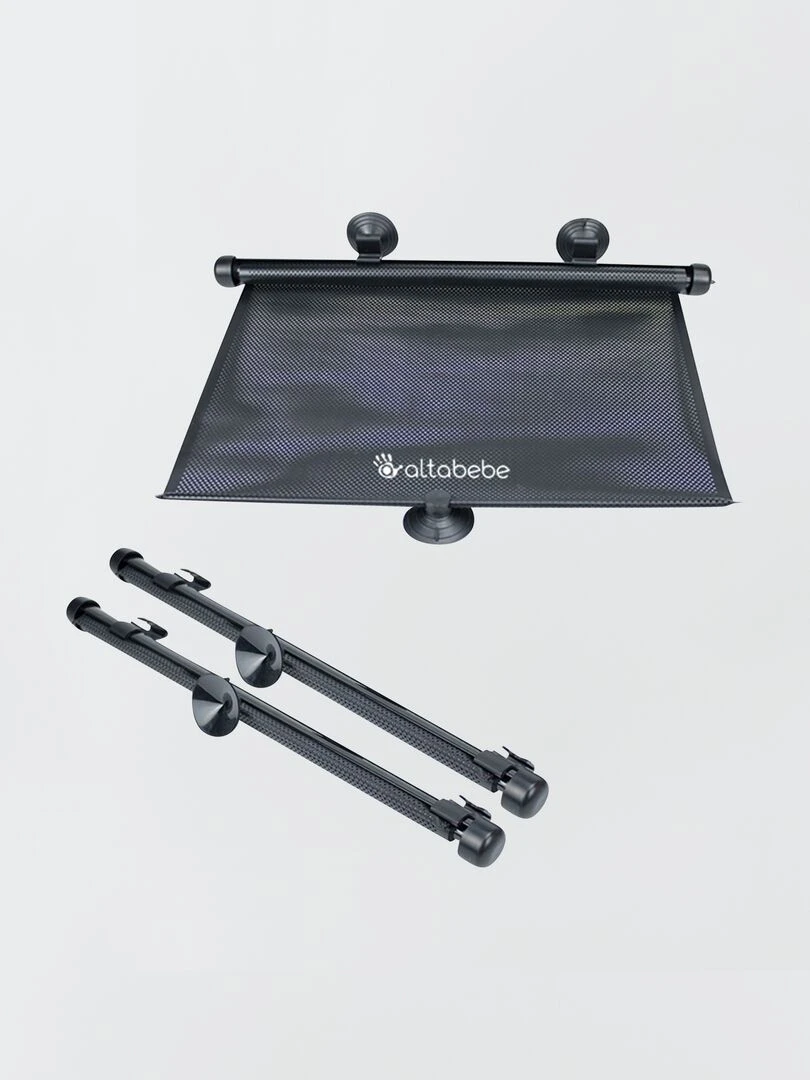 Lot de 2 pare soleils roulants   noir