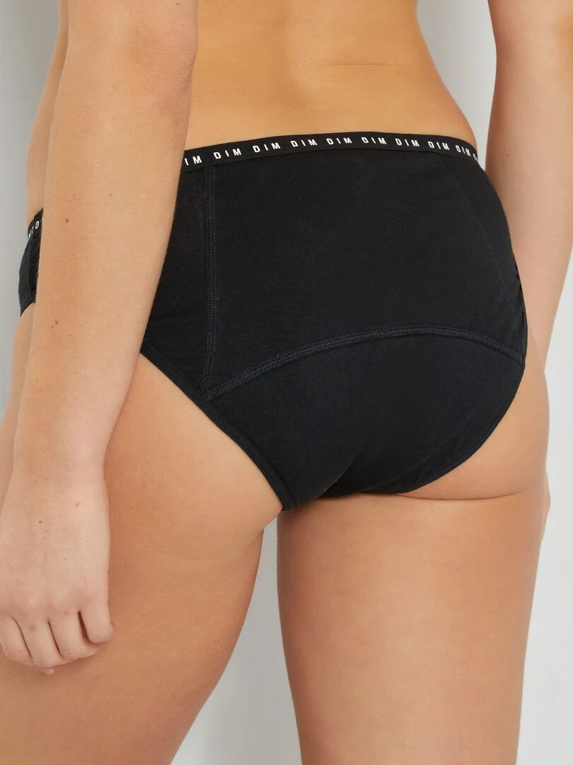 Culotte menstruelle Flux abondant 'DIM' Protect noir