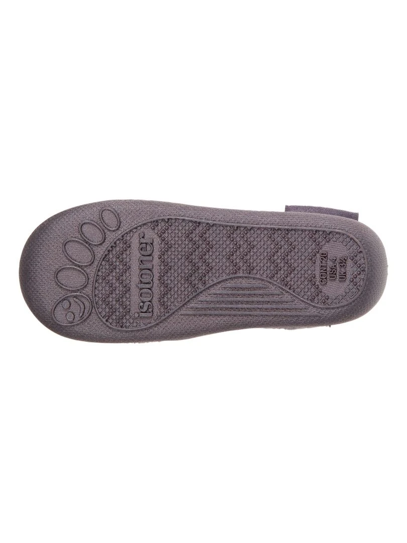 Chaussons bottillons zip Bébé Glace Gris   Gris