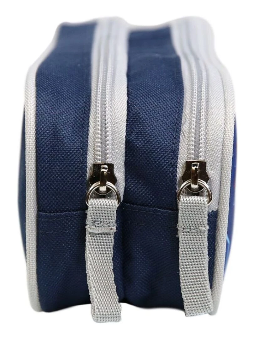 Trousse scolaire 2 compartiments Phileas Football Bleue Bagtrotter   Bleu