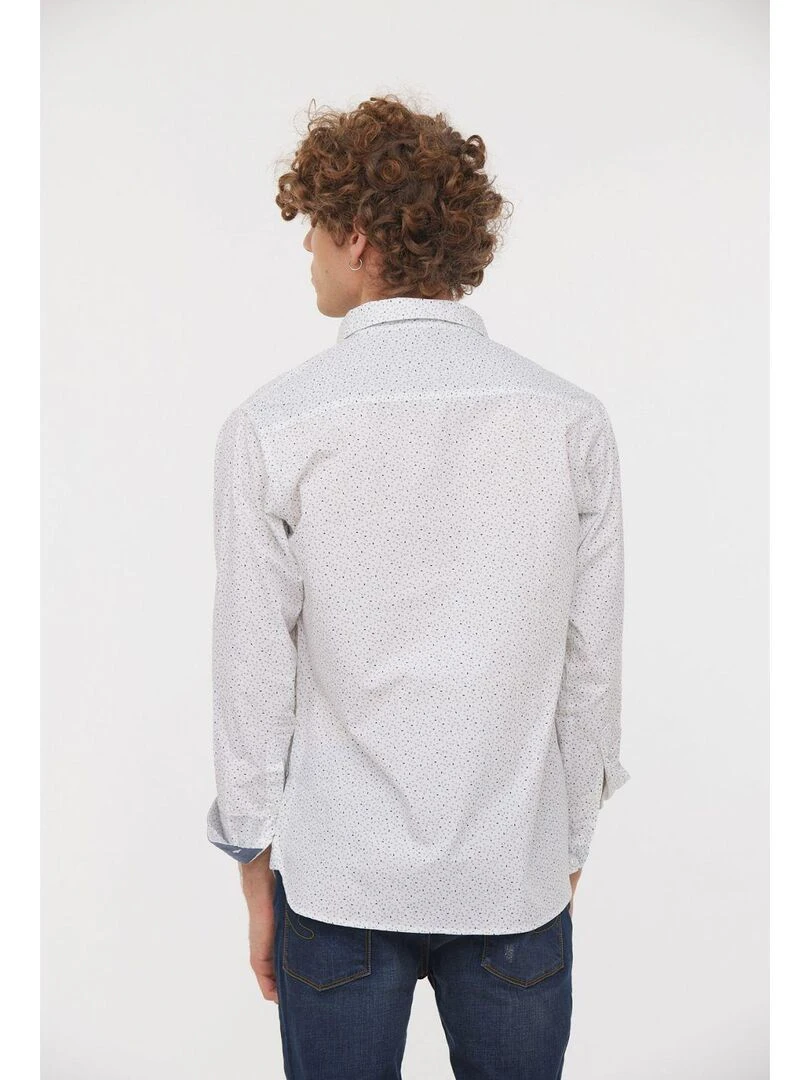 Lee Cooper   Chemise manches longues coton comfort DIXEA   Blanc
