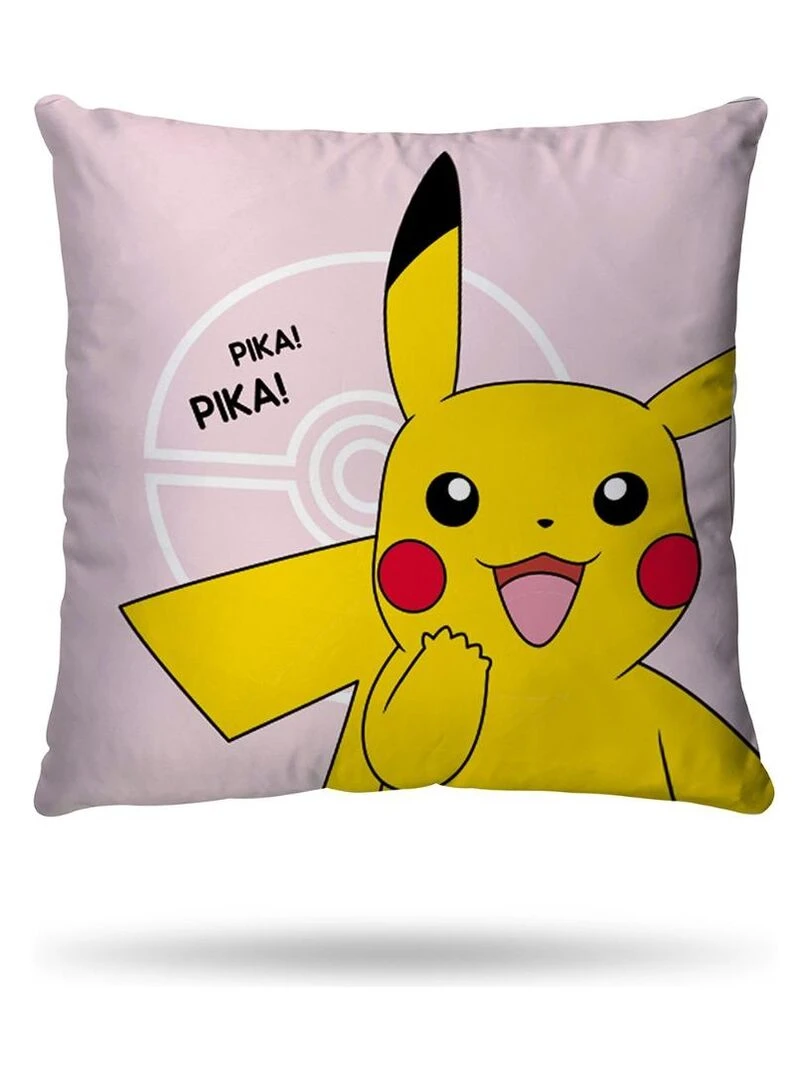 Housse de couette Pikachu Pokémon 140x200 cm   100% Coton   Rose Pale   Rose