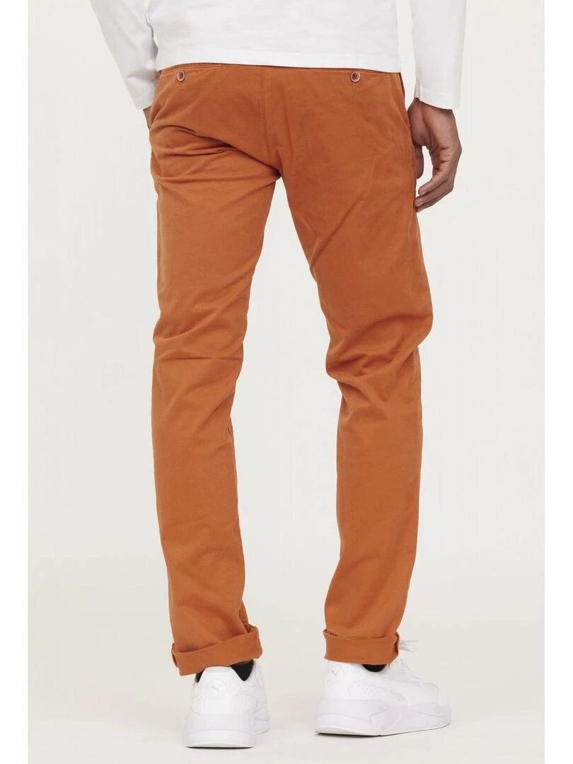 Lee Cooper   Pantalon coton chino straight GALANT   Orange