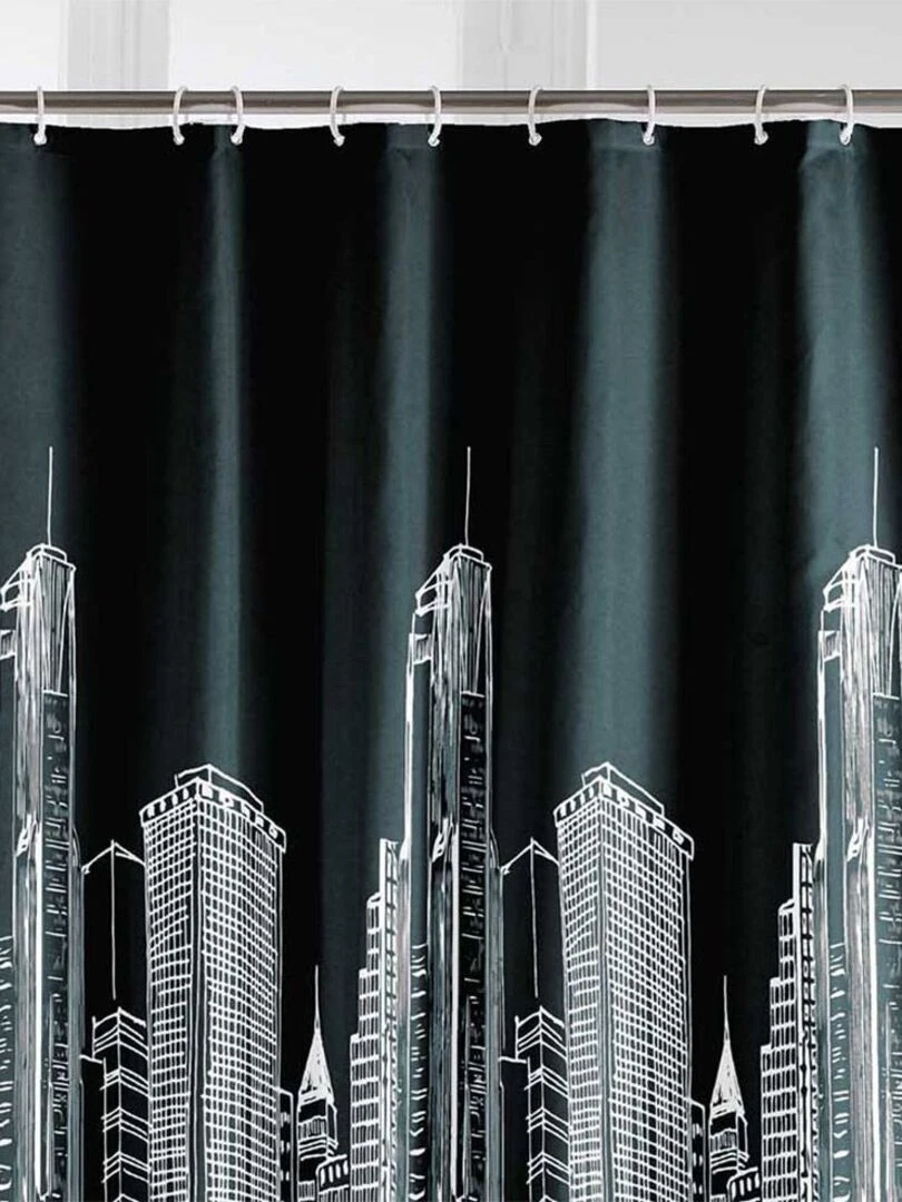 Rideau de douche 180x200 Central City Noir