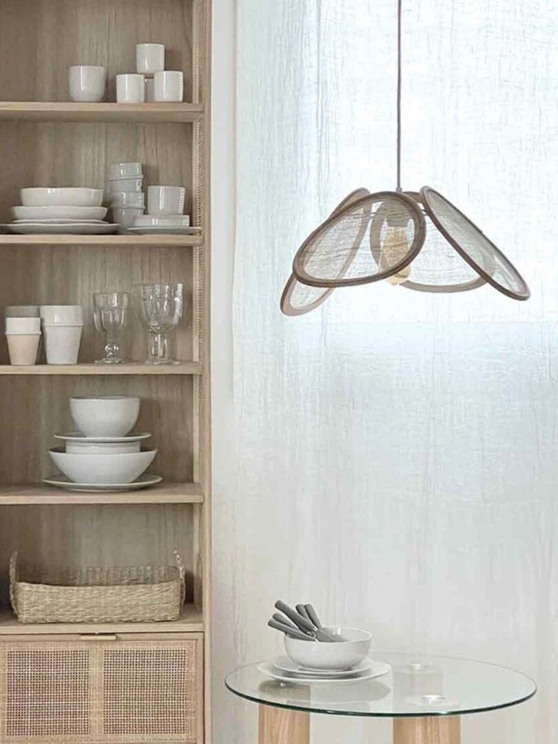 Abat jour lustre tulipe   Beige