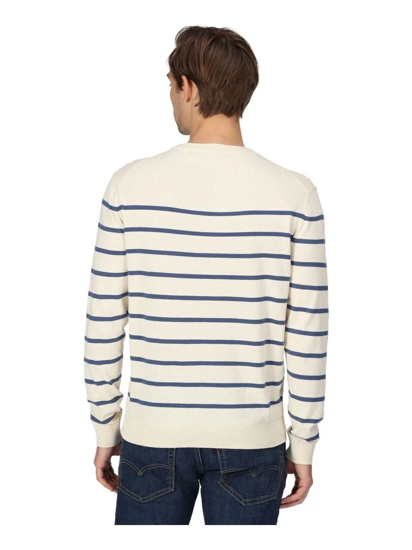 Regatta   Pull CAUTLEY   Blanc Bleu