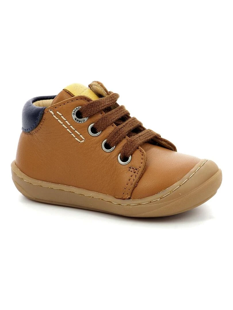 Bottillons Cuir Chyoso Beige
