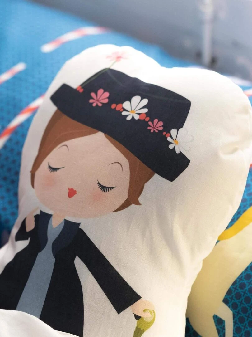 Coussin Nanny "Happyfriday" Blanc