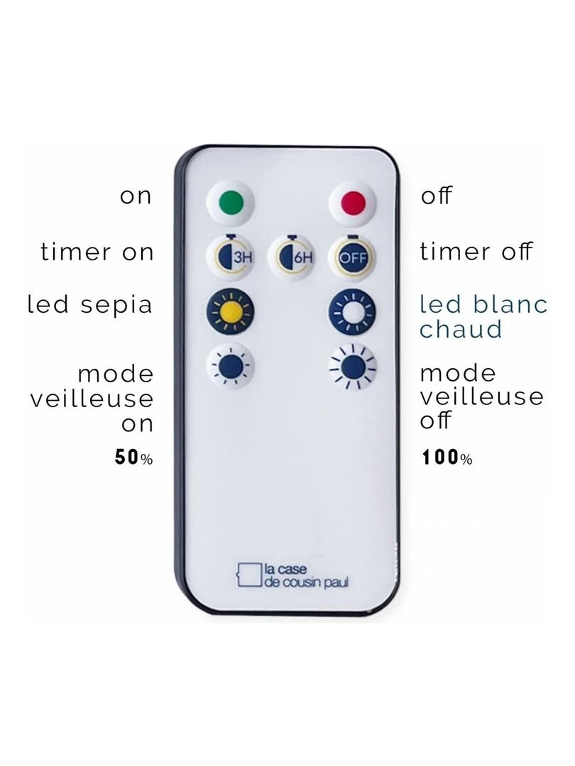 Vénus   Guirlande LED avec télécommande   Vert tilleul
