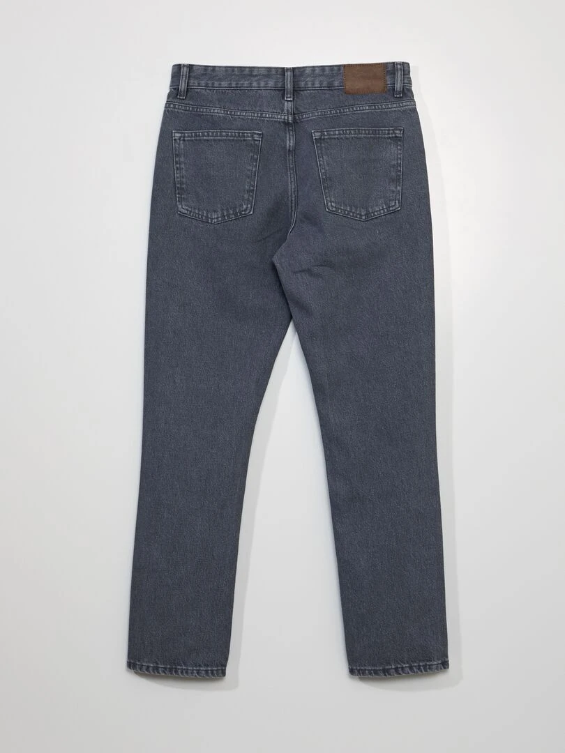 Jean droit à 5 poches L30 Gris