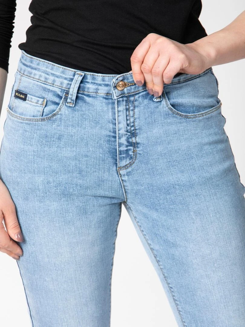 Jeans coupe slim trompette ELEN 'Rica Lewis'   Bleu