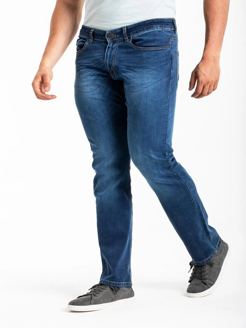 Jeans stretch RL70 Fibreflex® coupe droite confort brossé LUNO 'Rica Lewis' Bleu