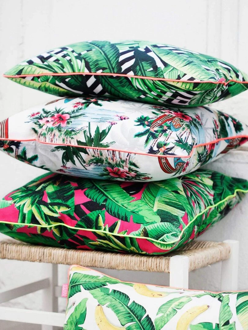 Housse de coussin décoratif Beverly hills "Happyfriday"   Blanc