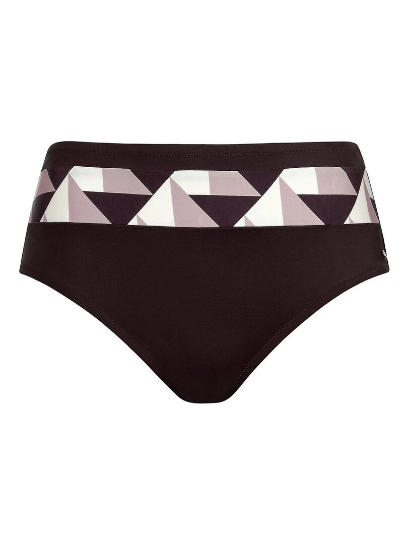 Bas maillot slip de bain shapewear taille haute Toulouse   Marron
