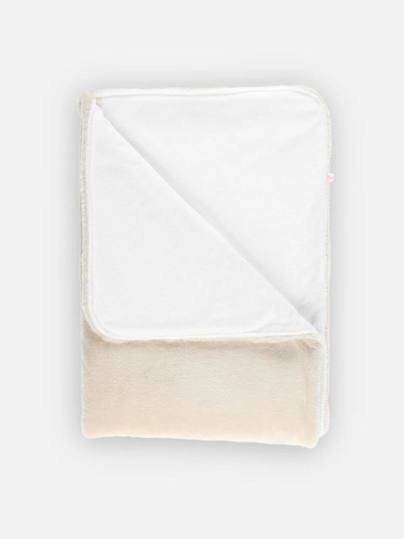 Couverture 140 x 200cm longs poils    Noukie's   Blanc