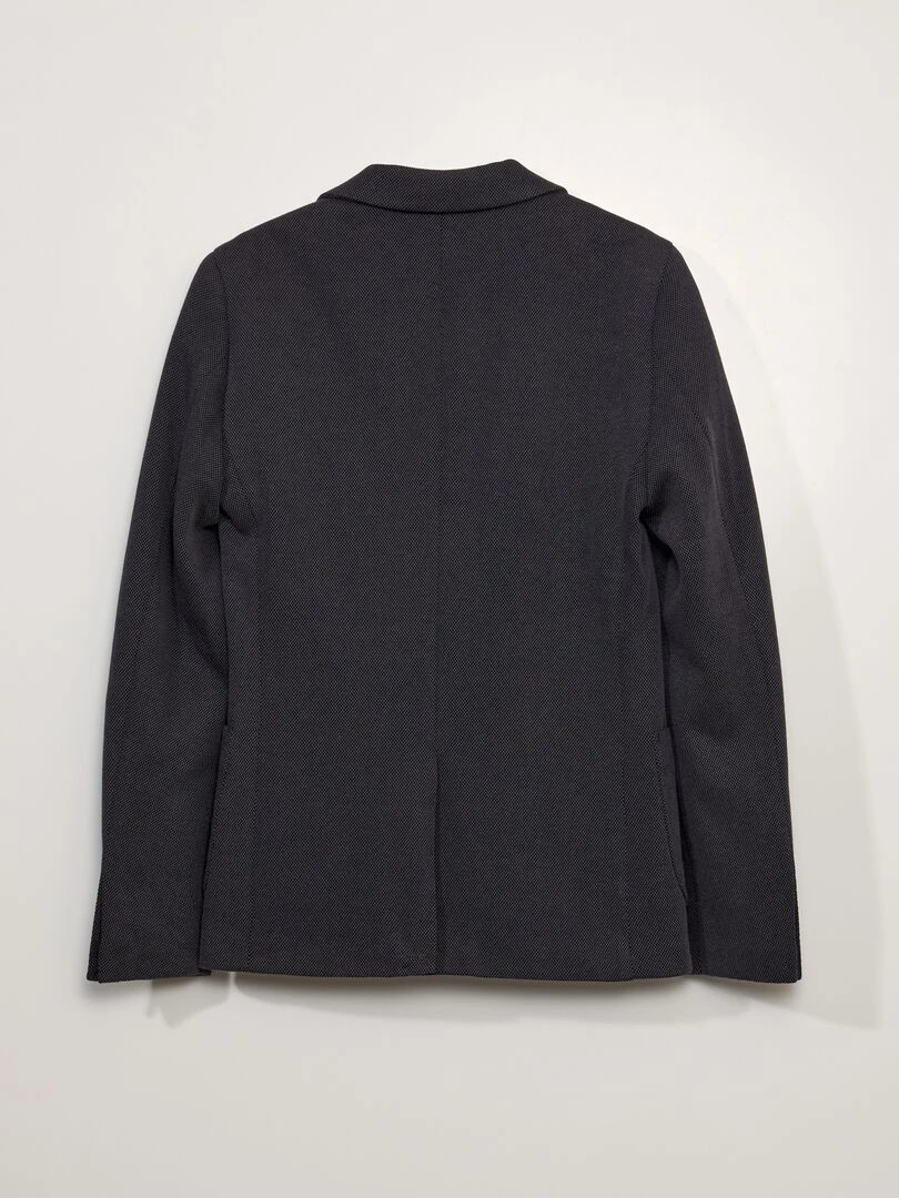 Veste de costume en maille piquée Gris