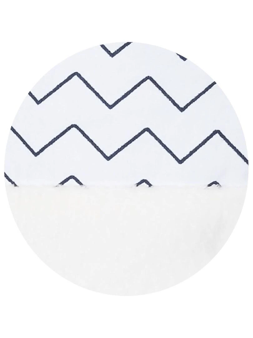 Doudou Chien en velours blanc   SAUTHON   Blanc