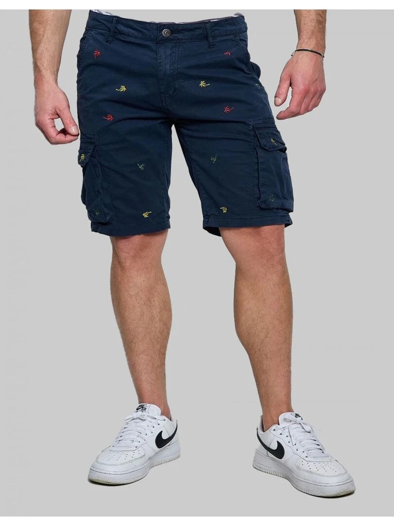 Short Cargo à motifs Kebello Bleu marine