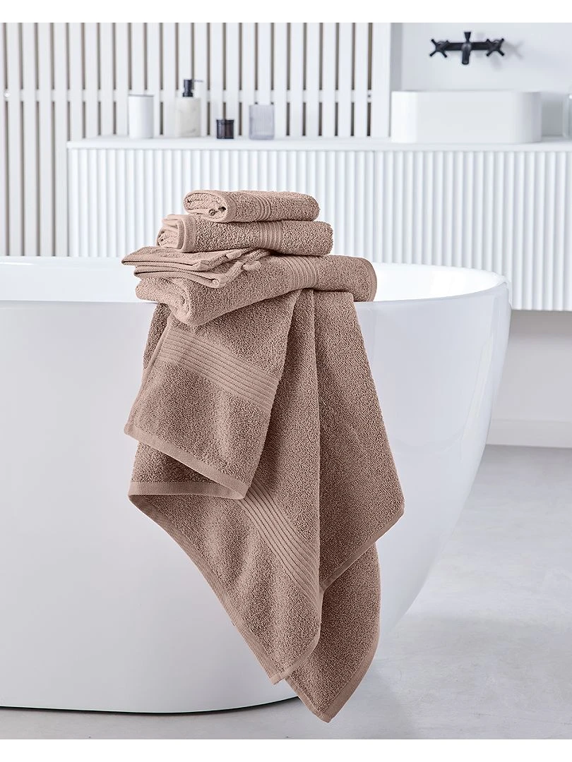 Lot de 2 gants de toilette rose