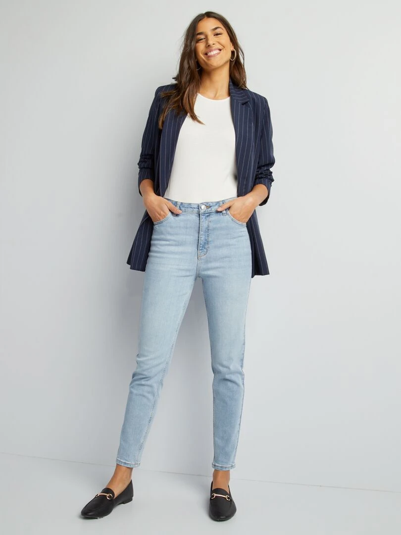 Pantalon slim en denim L30 Triple stone
