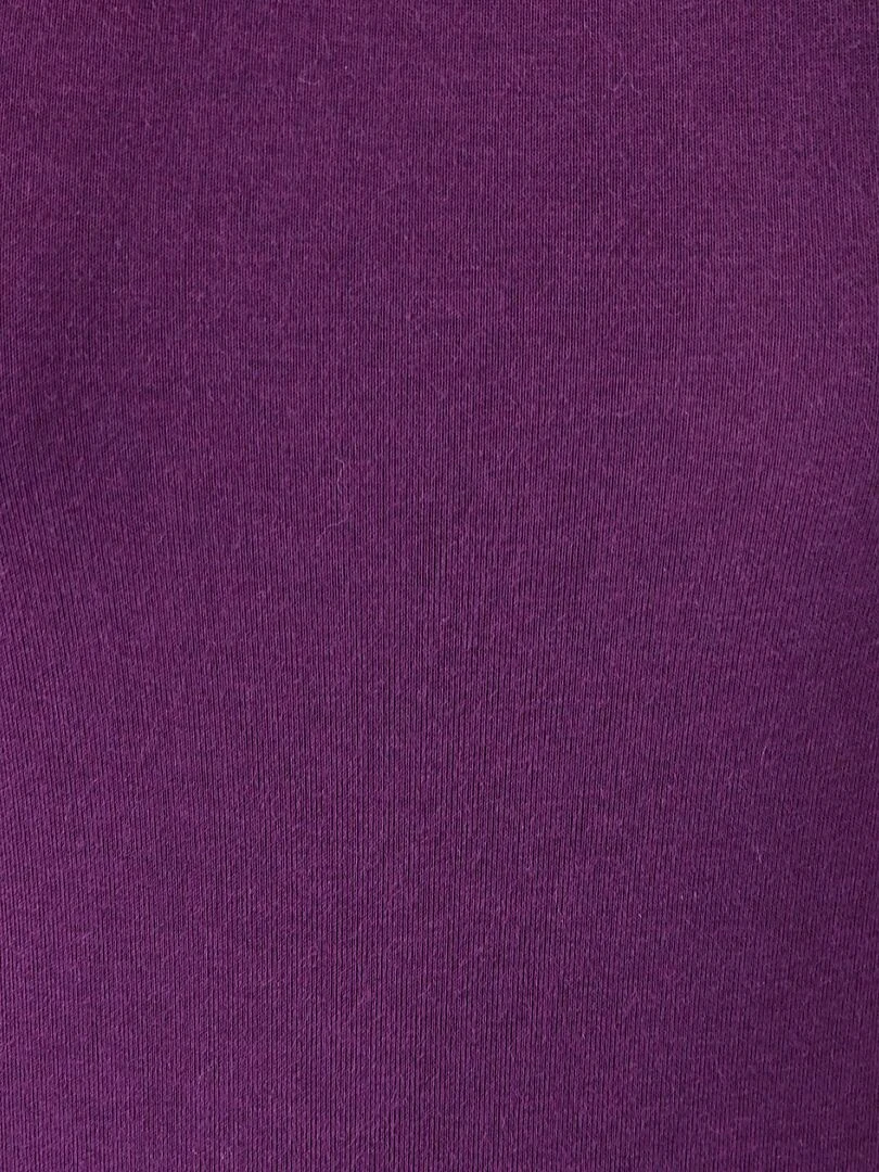T shirt fine côte Thermolactyl Sensitive  encolure dégagée   Damart   Violet foncé
