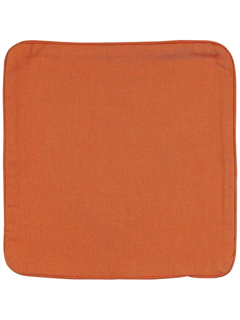 Housse de coussin en poly/lin Rouge cerise