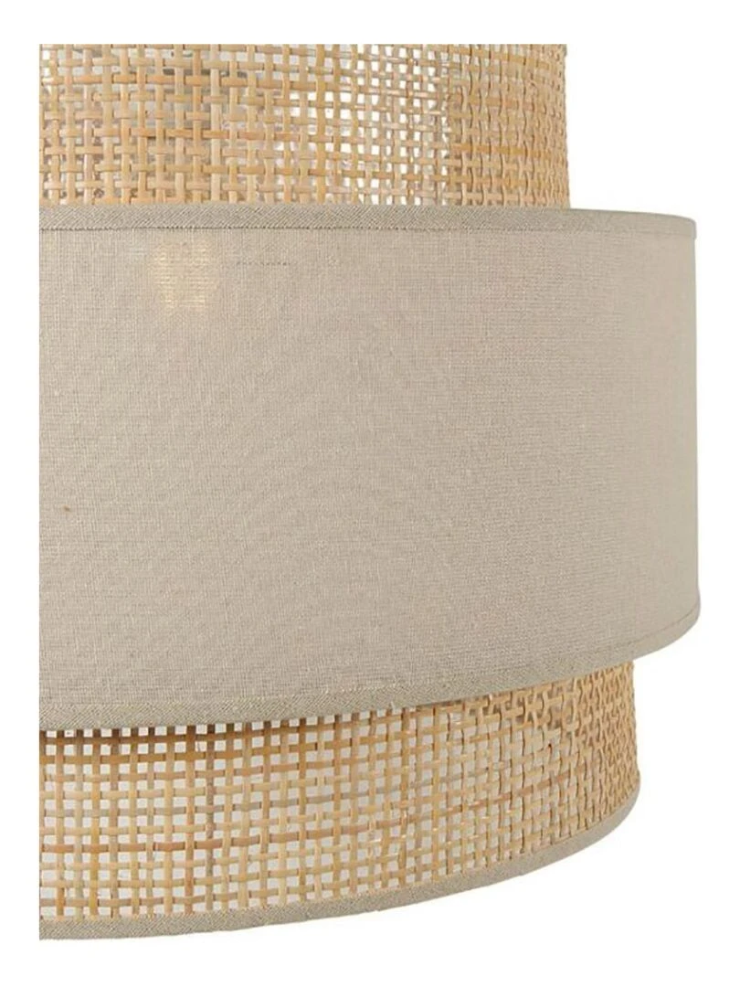 Suspension ronde gigogne rotin beige D40   Beige