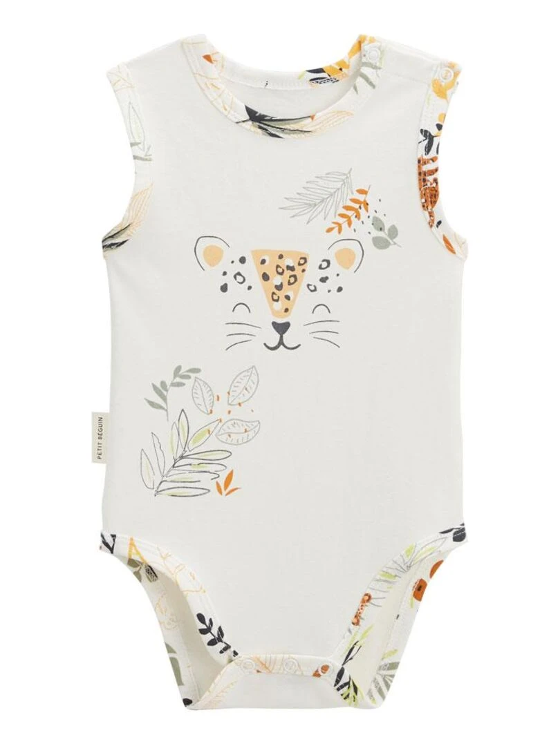 Lot de 2 bodies bébé sans manches Wakae   Moutarde