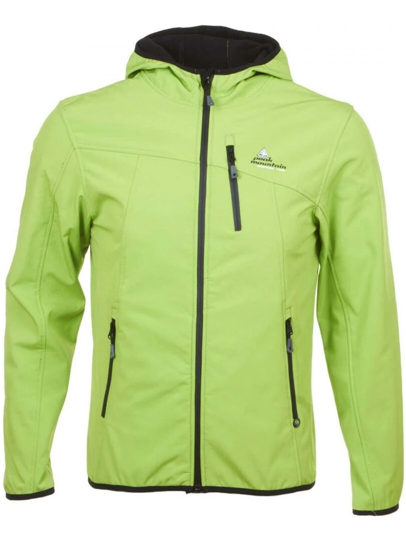 Blouson softshell homme CAMSO PEAK MOUNTAIN Vert anis