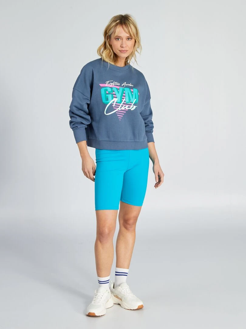 Sweat en molleton Bleu