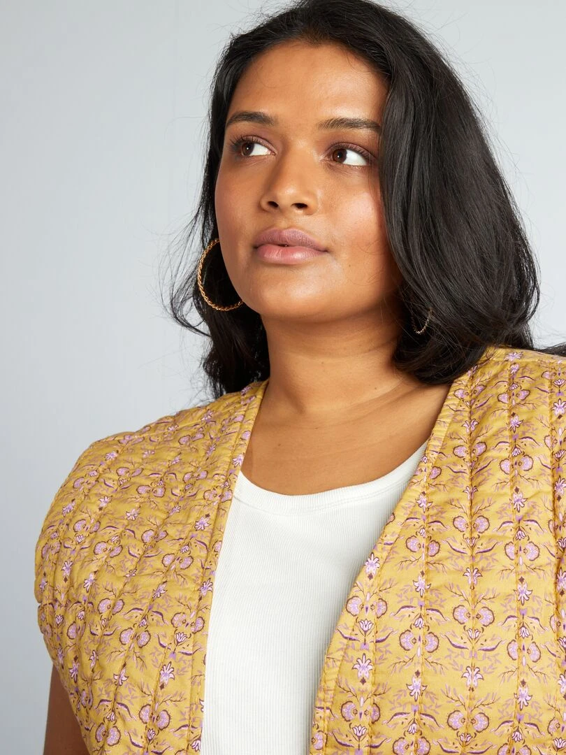 Veste matelassée sans manches   Beige