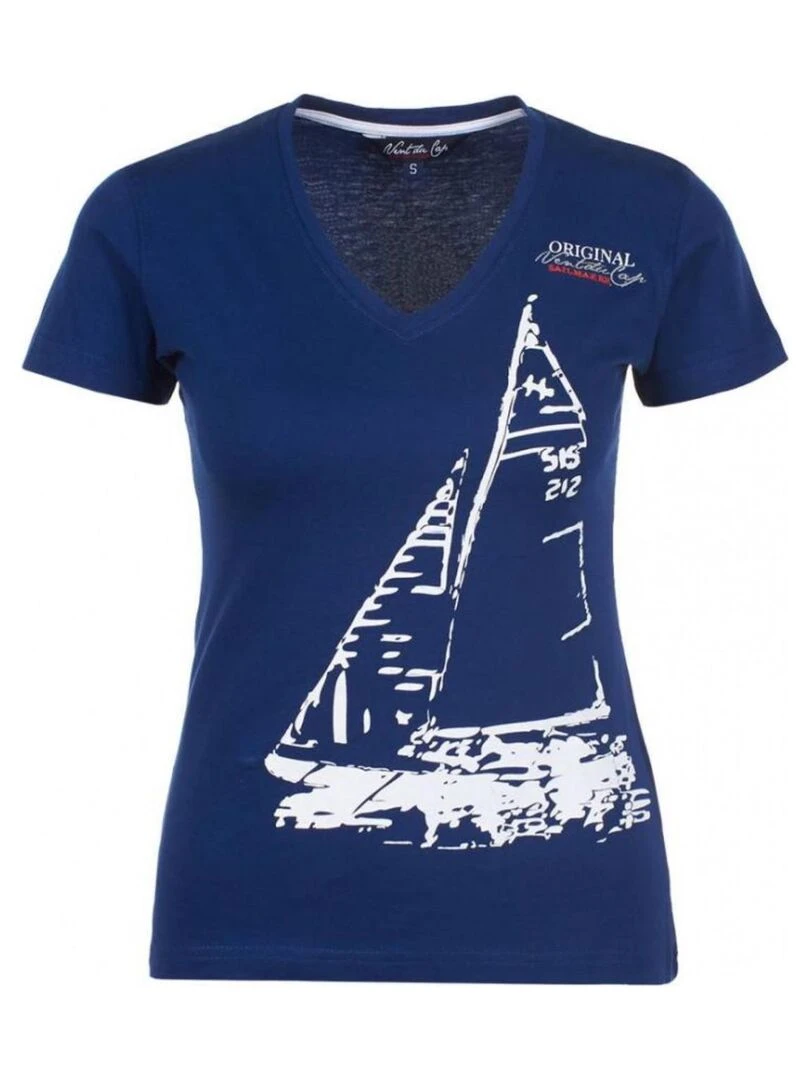 T shirt manches courtes femme ADRIO Bleu marine