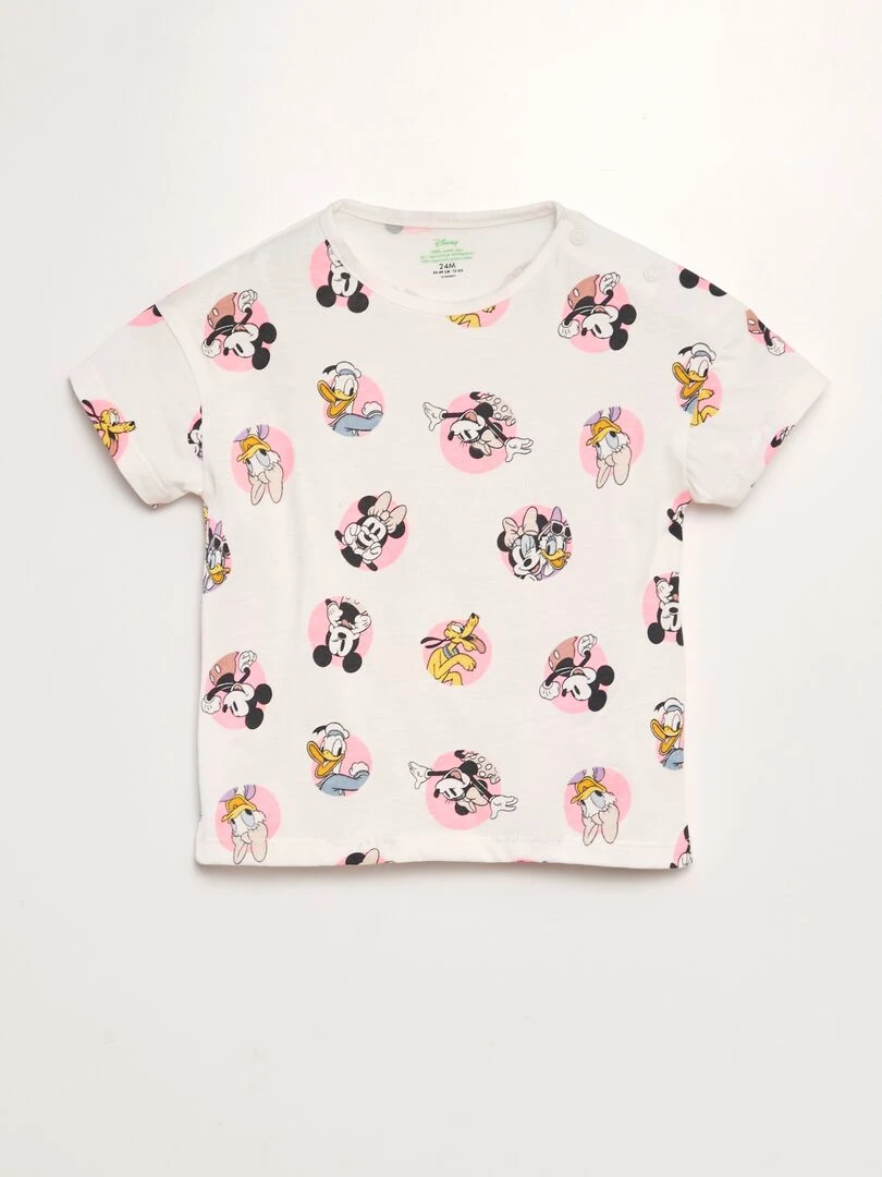 Ensemble de pyjama 'Disney'   2 pièces   Blanc