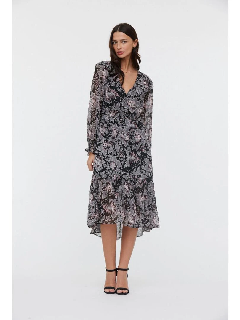 Lee Cooper   Robe manches longues polyester regular LOUANE   Noir