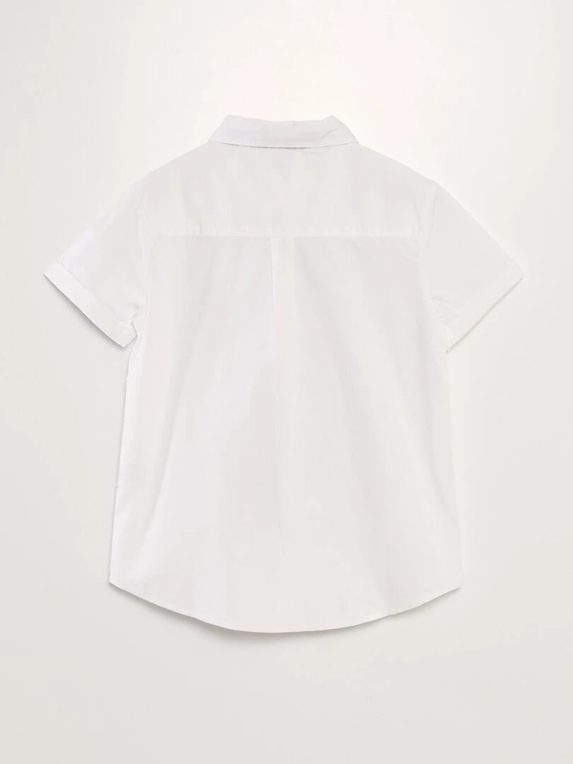 Ensemble chemise en coton + chemise 2 pièces blanc