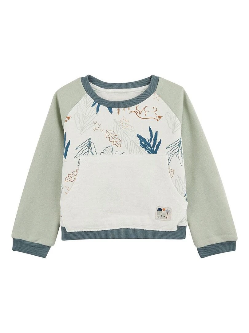 Sweat shirt en molleton garçon Oslo Vert