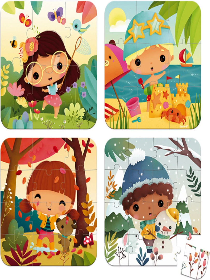 Mallette De 4 Petits Puzzles 4 Saisons (6 À 16 Pièces) N/A