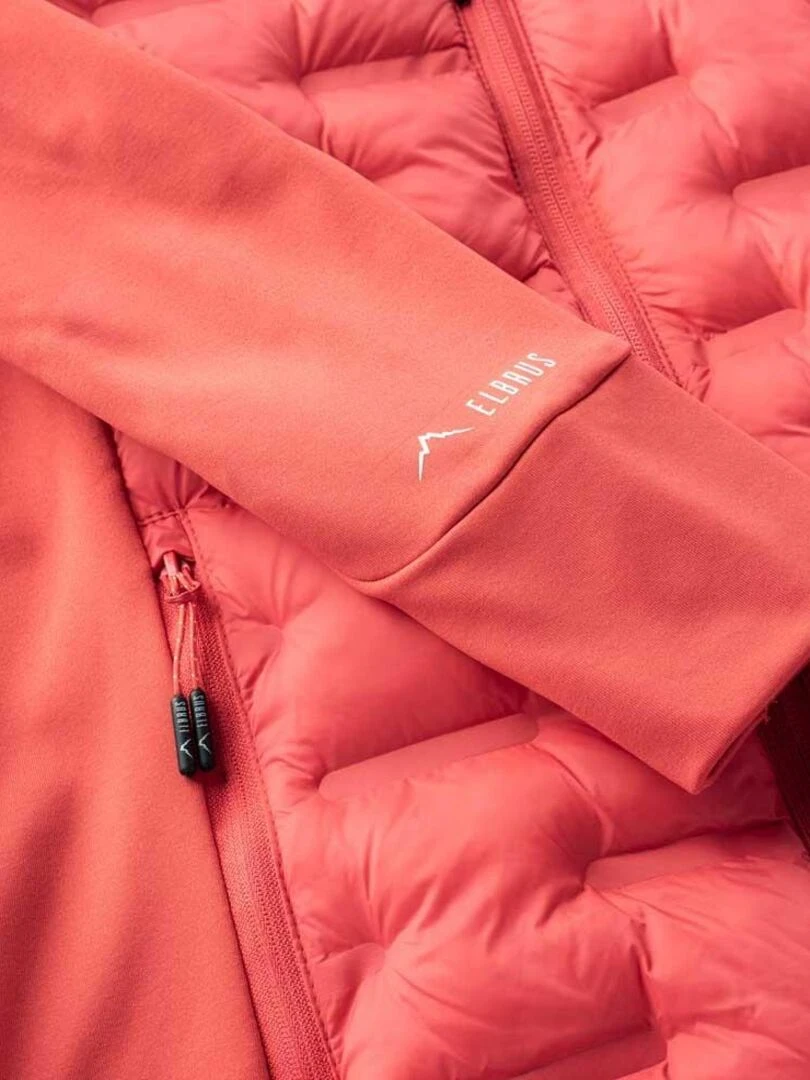 Elbrus   Veste matelassée ELIMA PRIMALOFT   Rouge cerise
