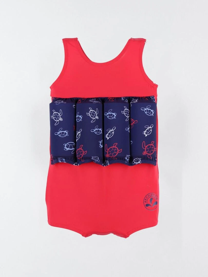 Maillot bouée imprimé tortues Archimède Bleu