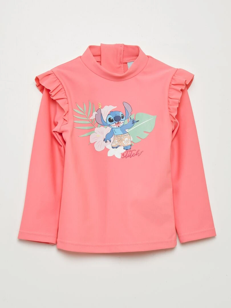 T shirt de bain 'Stitch' Rose