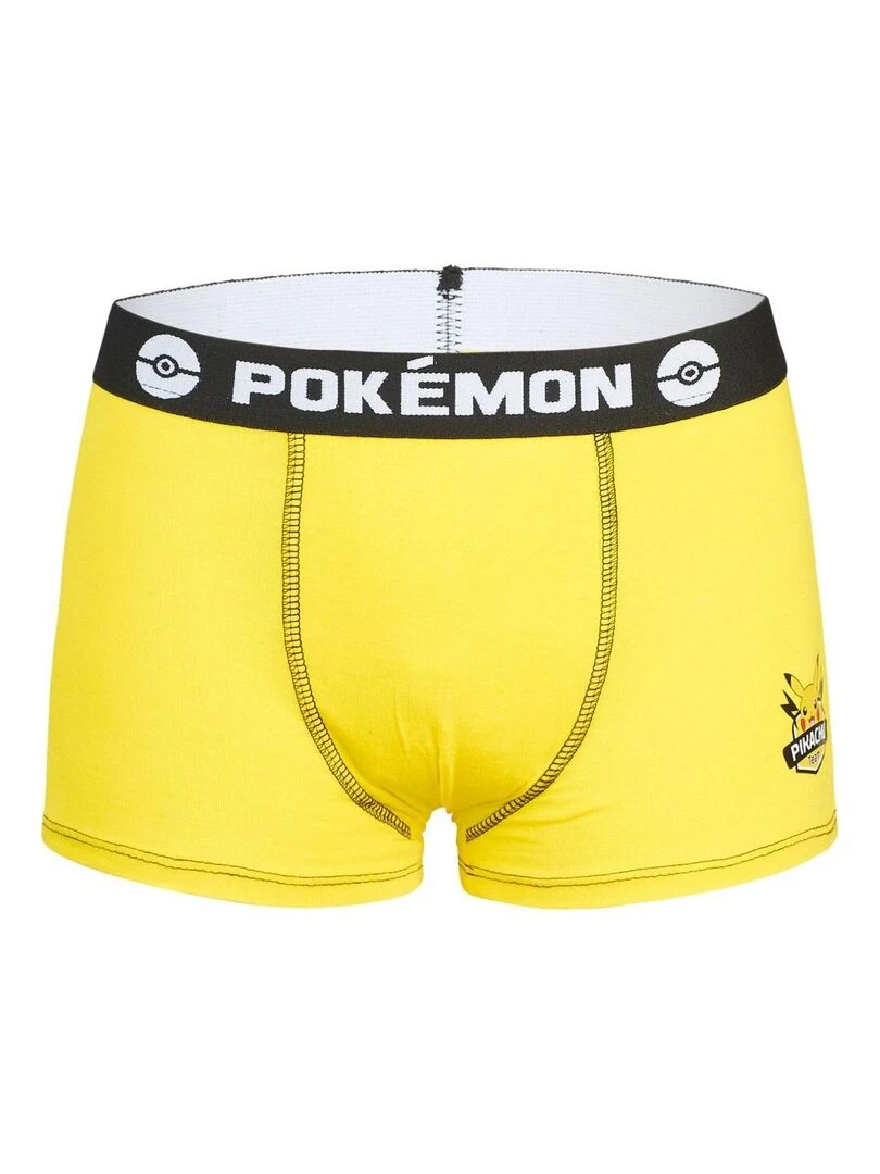 Lot de 5 Boxers coton garçon Pokemon Pokemon   Noir